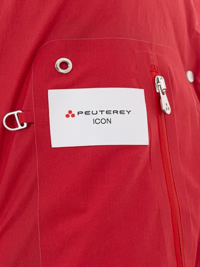Shop Peuterey Elegant Red Quilted Cotton Women's Jacket