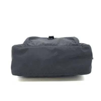 Shop Prada Besace Black Synthetic Shoulder Bag ()