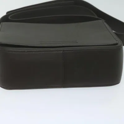 Shop Prada Brown Leather Shoulder Bag ()