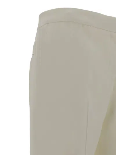 Shop Alexander Mcqueen Pants In Light Ivory