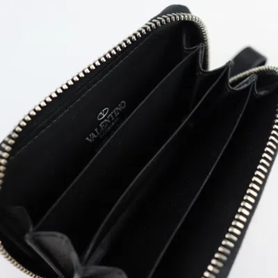 Shop Valentino Garavani Black Leather Wallet  ()