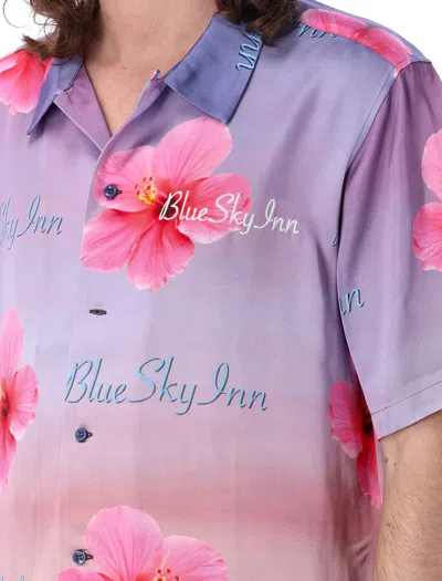 Shop Blue Sky Inn Sunset Lotus Bowling Shirt