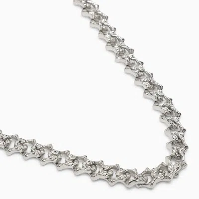 Shop Emanuele Bicocchi Chain Necklace With Arabesques In Metal
