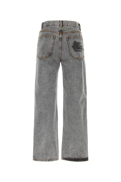 Shop Etro Jeans In Gray