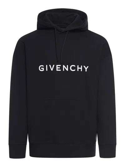 Shop Givenchy Hoodies Sweatshirt In Black