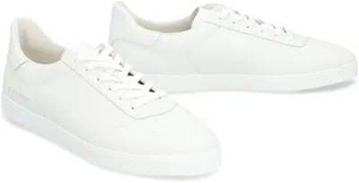 Shop Givenchy Town Leather Low-top Sneakers In White