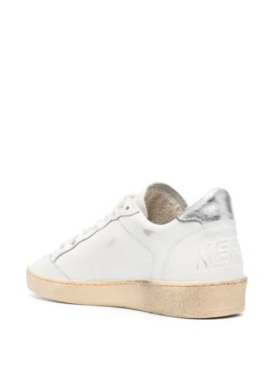 Shop Golden Goose Sneakers In White/ice/silver
