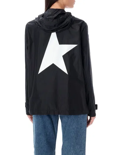 Shop Golden Goose Windcheater In Black/white