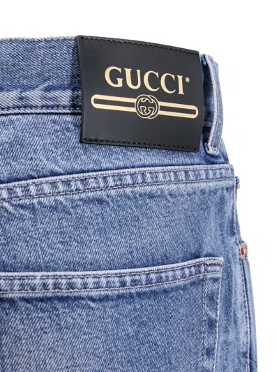 Shop Gucci Jeans In Blue
