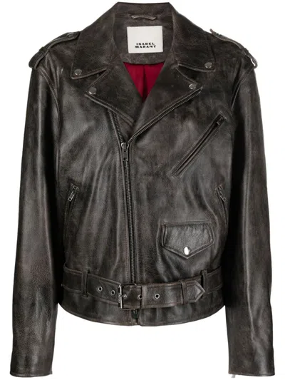 Shop Isabel Marant Jackets In Faded Black
