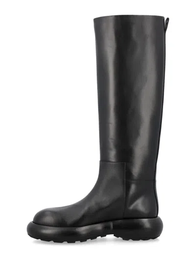 Shop Jil Sander High Strong Form Boots In Black
