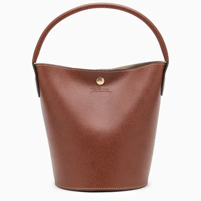 Shop Longchamp S Épure Bucket Bag In Brown
