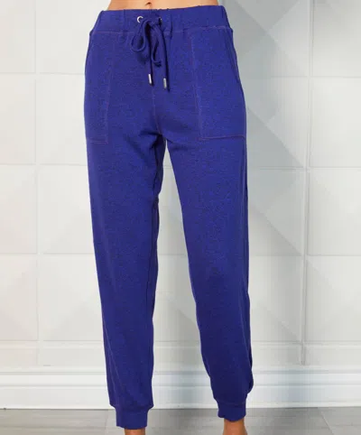 French Kyss Viscose Joggers In Indigo In Multi