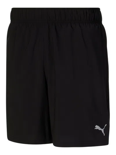 Shop Puma Run Favorite 2-in-1 Mens Logo Sport Shorts In Black