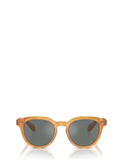 Shop Oliver Peoples Sunglasses In Semi-matte Goldwood