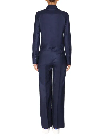 Stella Mccartney Wool Jumpsuit In Blue