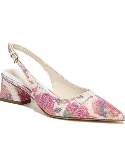 Franco Sarto Racer 2 Womens Slip On Slingback Heels In Multi
