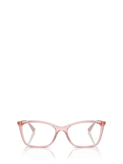 Shop Vogue Eyewear Eyeglasses In Transparent Pink