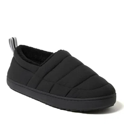 Shop Dearfoams Men's Cullen Ripstop Closed Back Slip On In Black