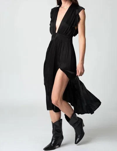 Shop Stillwater The Jessie Midi Dress In Black
