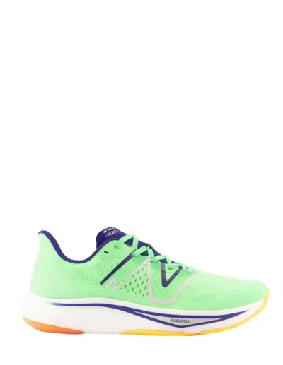 Shop New Balance Men's Fuelcell Rebel V3 Running Shoes - D/medium Width In Blue/yellow In Multi