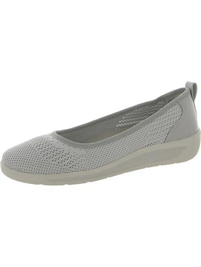 Shop Cliffs By White Mountain Chrissy Womens Flat Slip On Ballet Flats In Grey