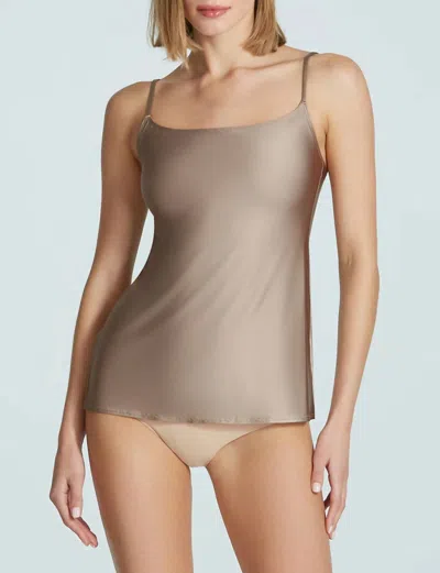 Commando Umber Faux Silk Camisole In Multi