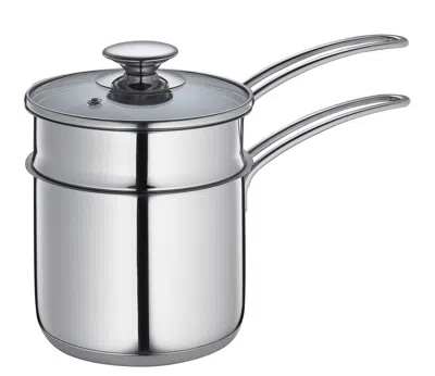 Kuchenprofi Mini Double Boiler Set W/ Glass Lid, 1.6 Qt., 5.5-inch Diameter