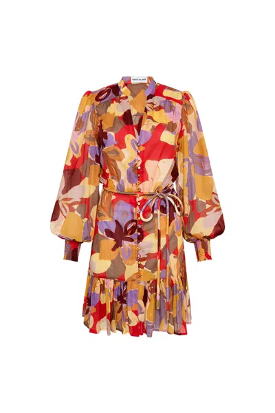 Shop Rebecca Vallance Santiago Long Sleeve Mini Dress