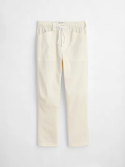 Shop Alex Mill Pull-on Button Fly Pant In Oat Milk