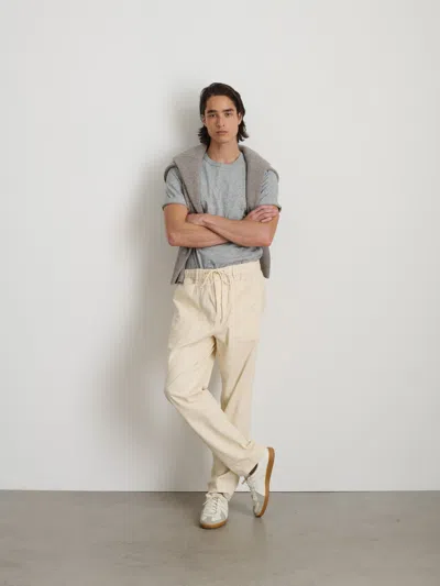 Shop Alex Mill Pull-on Button Fly Pant In Oat Milk