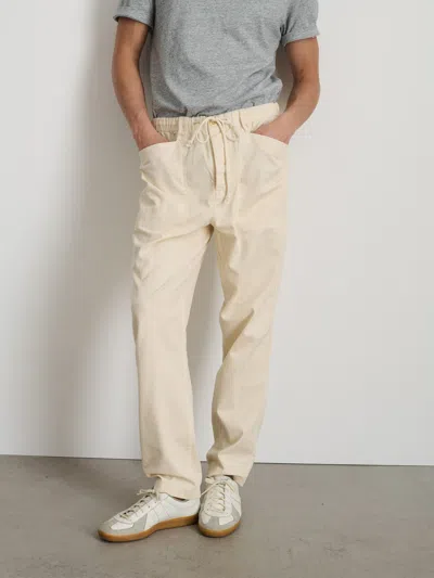 Shop Alex Mill Pull-on Button Fly Pant In Oat Milk