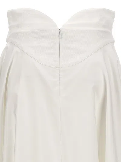 Shop Alexander Mcqueen Corset Midi Skirt Skirts White