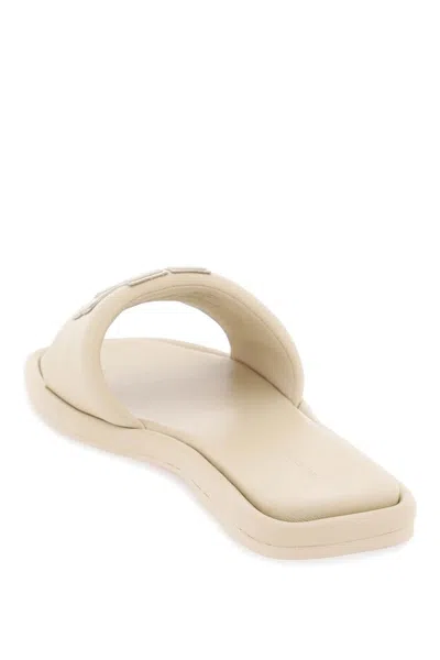 Shop Tory Burch Double T Leather Slides