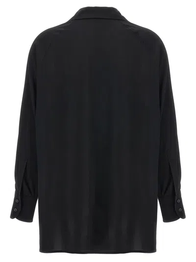 Shop Alberto Biani Georgette Blouse Shirt, Blouse Black