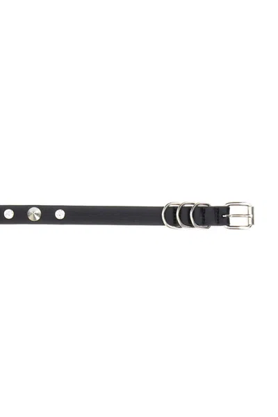 Alessandra Rich Spikes Belt In Black