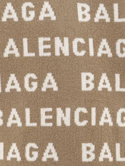 Shop Balenciaga Cardigan In Beige