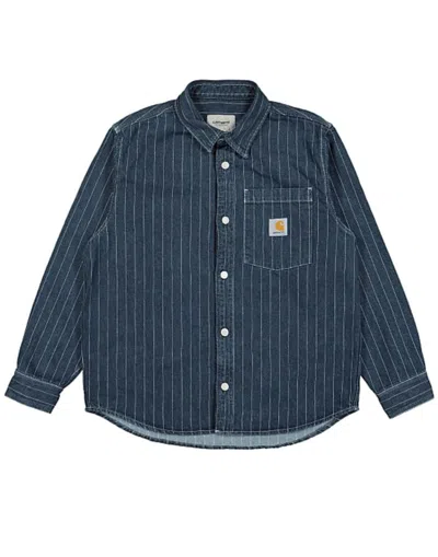 Shop Carhartt Wip Orlean Shirt Jac Clothing In Blue