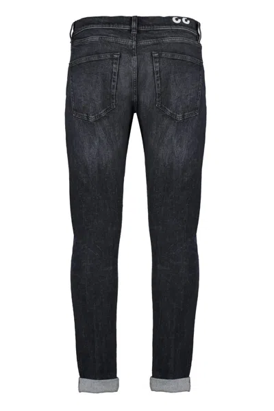 Shop Dondup Icon Stretch Cotton Jeans In Grey