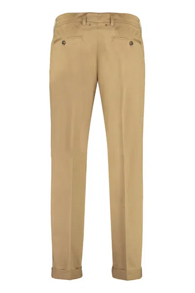 Shop Golden Goose Conrad Cotton Chino Trousers In Beige
