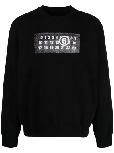 Shop Mm6 Maison Margiela Sweatshirt Clothing In Black