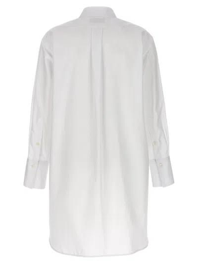 Shop Alberto Biani Long Plastron Tuxedo Shirt Shirt, Blouse White