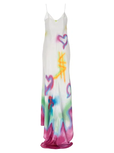 Shop Twinset Long Slip Dress Dresses Multicolor