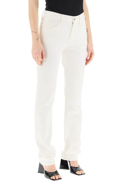 Shop Attico The  'girlfriend' Slim-fit Jeans In White