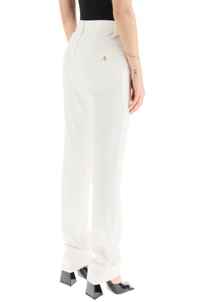 Shop Attico The  'girlfriend' Slim-fit Jeans In White