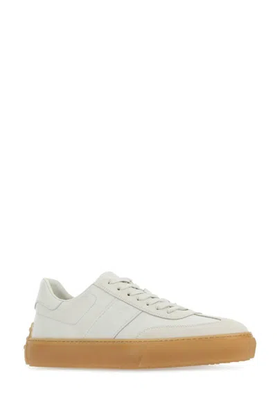 Shop Tod's Sneakers In Ivory