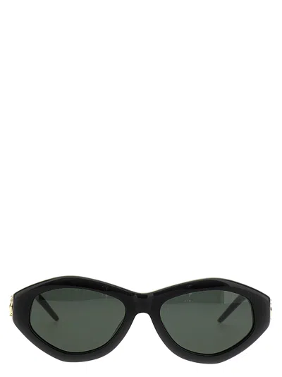 Shop Casablanca Monogram Plaque Sunglasses Black