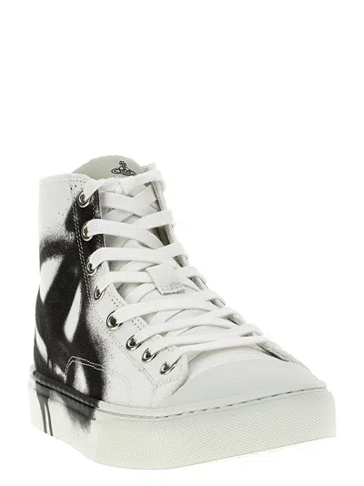 Shop Vivienne Westwood Plimsoll Sneakers White/black