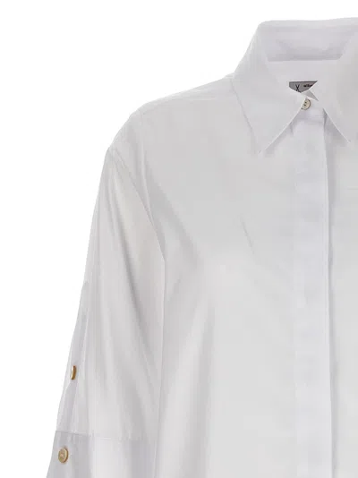 Shop Alberto Biani Poplin Shirt Shirt, Blouse White