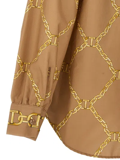 Twinset Print Shirt Shirt And Blouse Beige
